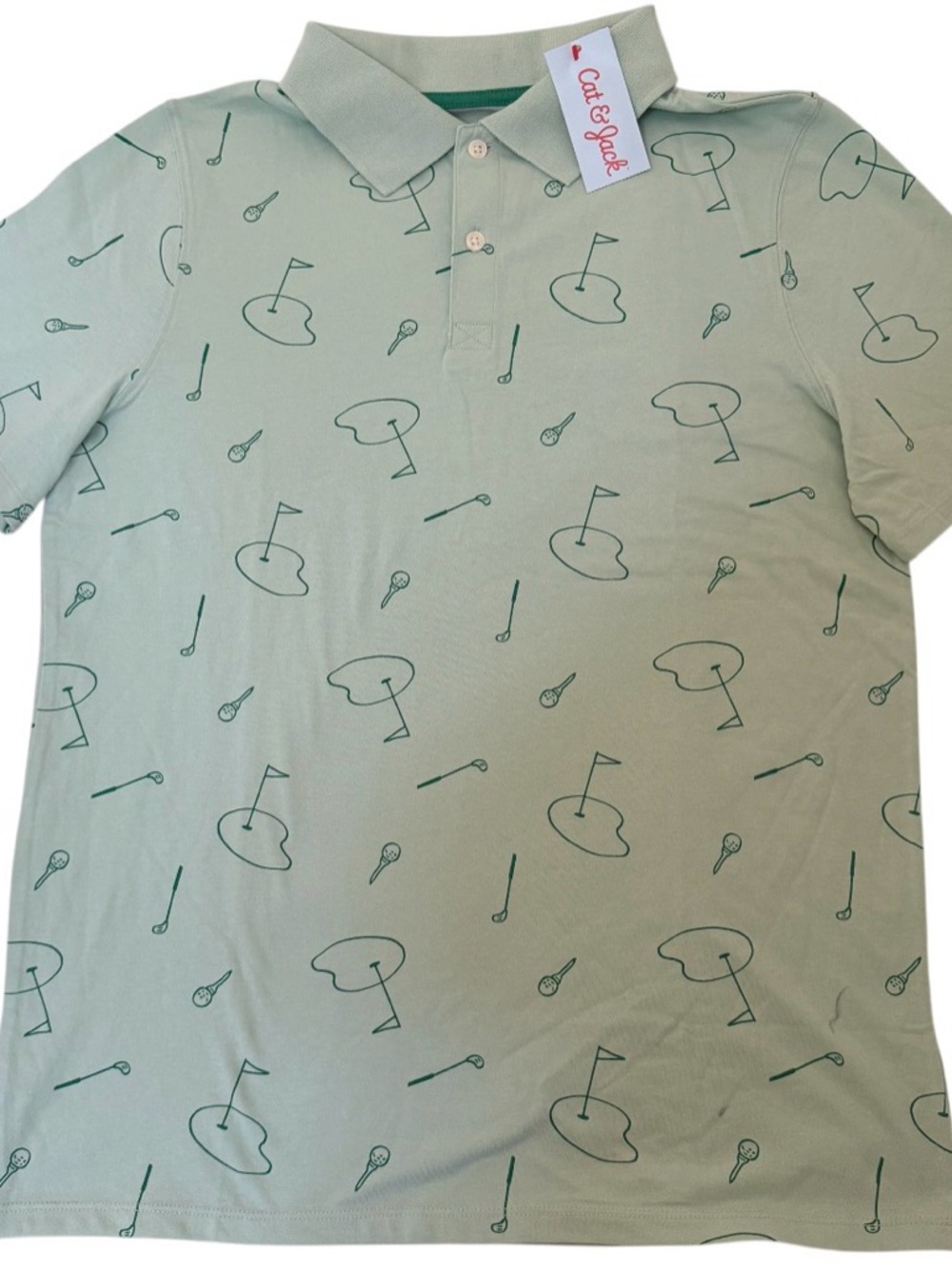 Cat & Jack Golf Polo Shirt Boys XL 14 Husky NWT